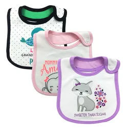 100%Cotton Baby Bib Infant Saliva Towels Baby Waterproof Bibs Newborn Wear Cartoon Accessories