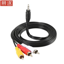 1,5 M 3,5mm Jack Stecker Stecker auf 3 RCA Adapter Hohe Qualität 3,5 zu RCA Stecker Audio Video AV kabel Draht Kabel Für Lautspr