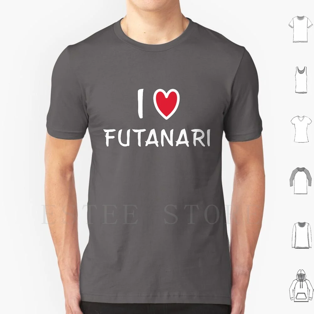 I Love Futanari Japanese Style T Shirt DIY Big Size 100% Cotton Quarantine Japanese Lockdown Kawaii Cute Facemask Japan Anime