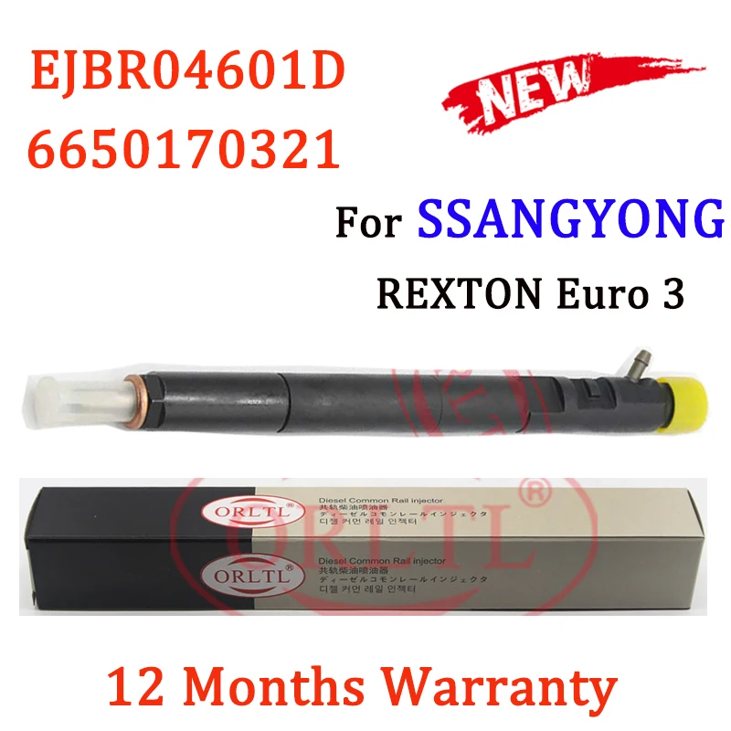 

A6650170121 EJBR04601D Common Rail Injector 6650170321 R04601D 6650170121 Diesel Engine Injector For SSANGYONG REXTON