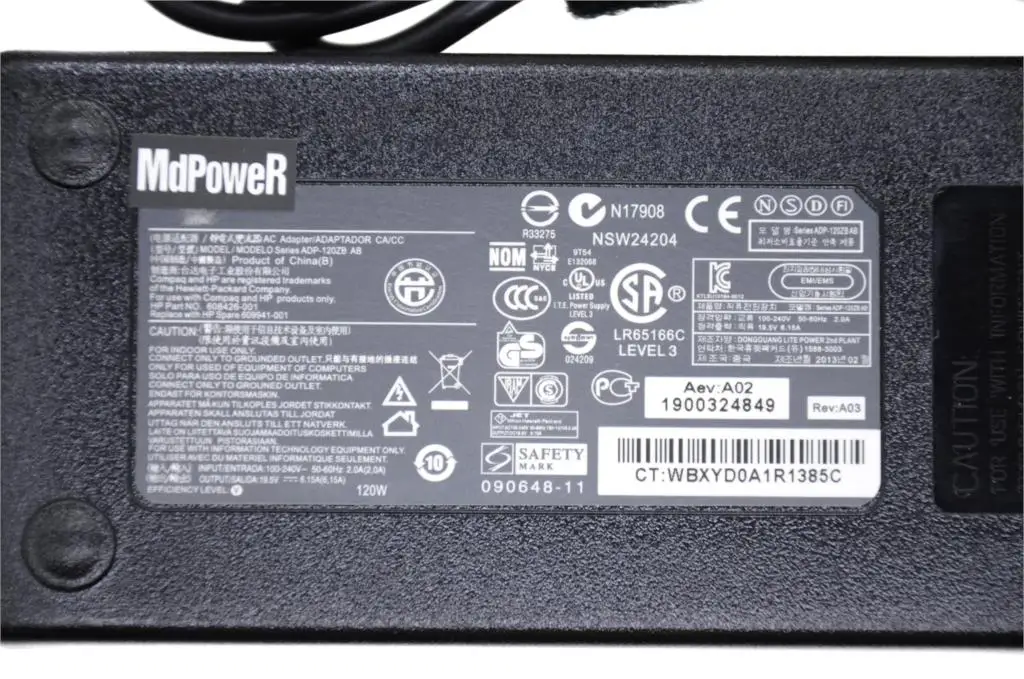 Ban Đầu 19.5V 6.15A 120W Cho HP Pavilion15-BC012TX BC013TX BC014TX 15-BC015TX ENVY 15-q001TX Laptop Điện AC Adapter