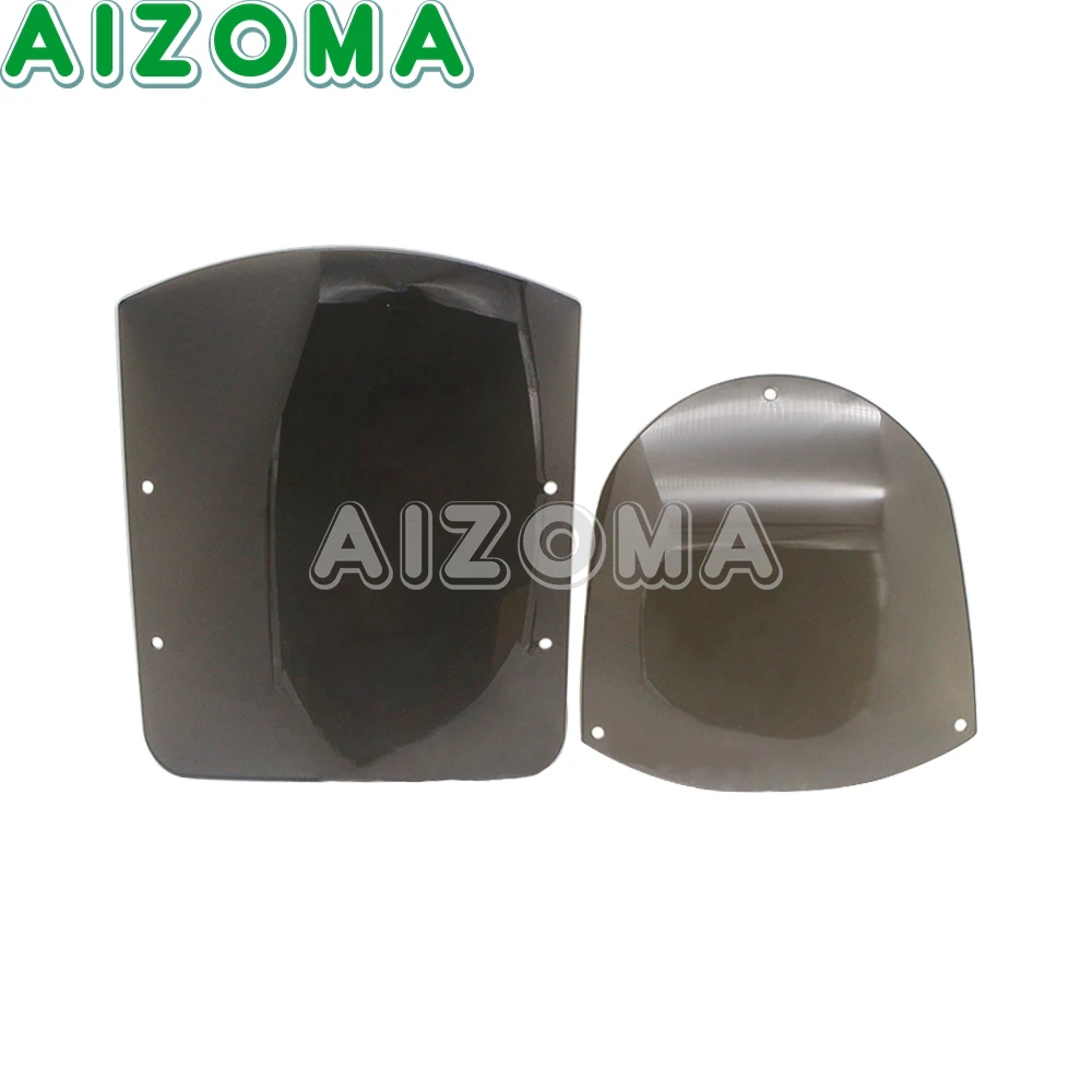 Motorcycle Replacement Windscreen Wind Deflector Windshield Quarter Fairing kit For Harley XL 883 1200 88-Up Dyna