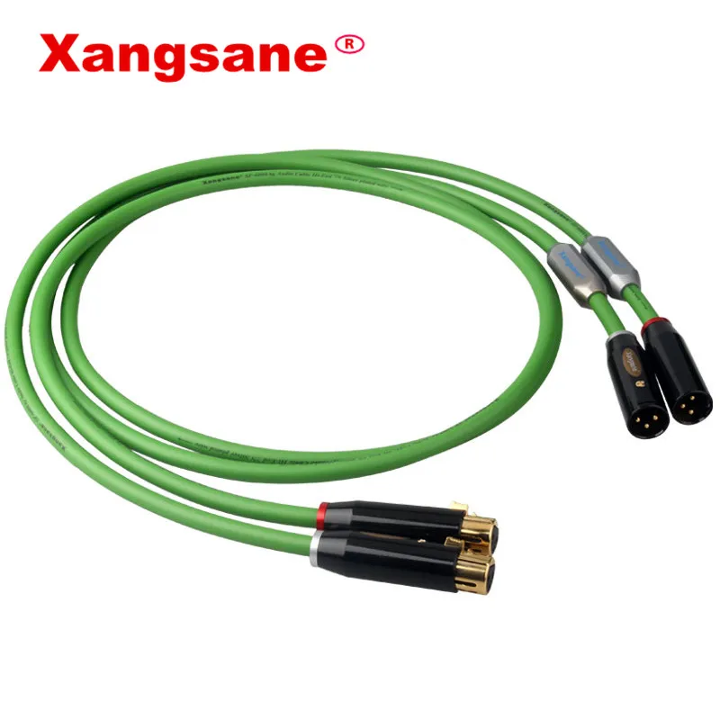 Xangsane シルバーメッキ XLR ケーブル 1.5m メスオス