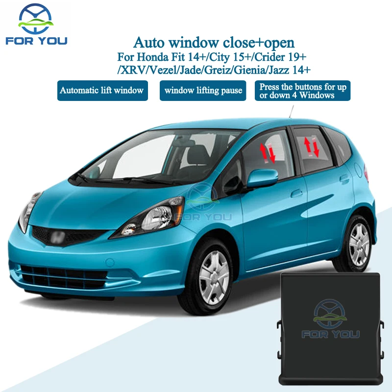 

FORYOU Car Automatic Close Closer Open Kit For Honda Fit 14+/City 15+/Crider 19+ /XRV/Vezel/Jade/Greiz/Gienia/Jazz 14+