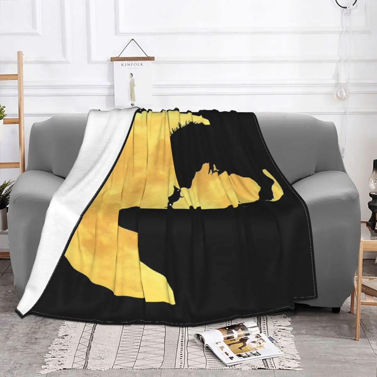 Manta con diseño de gato para hacer amigos, colcha para cama A cuadros, sofá A cuadros, manta Kawaii