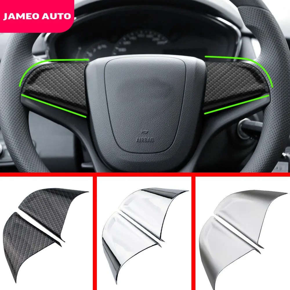 Jameo Auto Car Styling Steering Wheel Buttons Protection Cover Trim Sticker Fit for Chevrolet Orlando Accessories