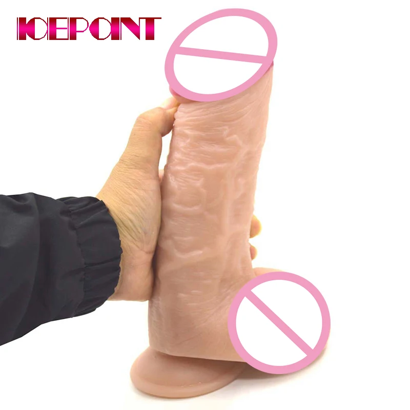 

25*6.5cm Skin Feeling Realistic Dildo Soft Material Huge Penis With Suction Cup Sex Toys for Women Strapon Female Masturbation