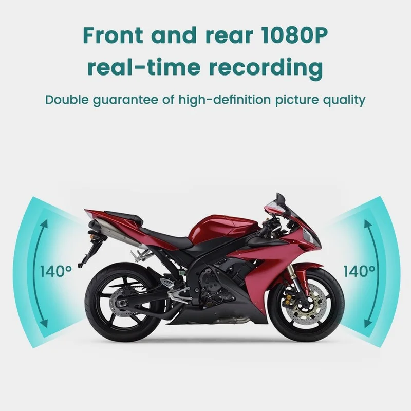 

Video record For Motorcycle DVR WiFi Full Body Waterproof Dash Cam 1080P Full HD Front Rear View Action Camera Logger Recorder