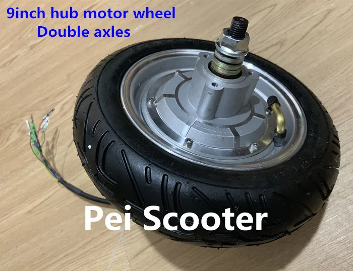 9 inch 9inch BLDC Brushless no-gear dc wheel Hub Motor with tyre for scooter motor or skateboard motor phub-76