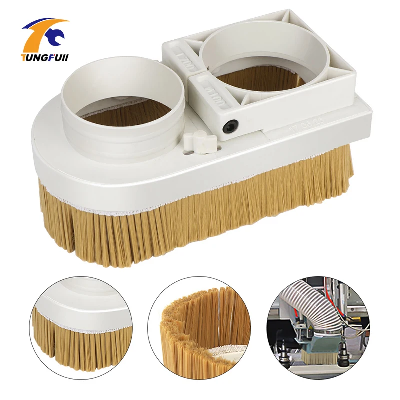Cnc Dust Brush Dust Collector 65-100mm Diameter Vaccumn Cleaner Easy Clearing For CNC Engraving Machine Milling Machine
