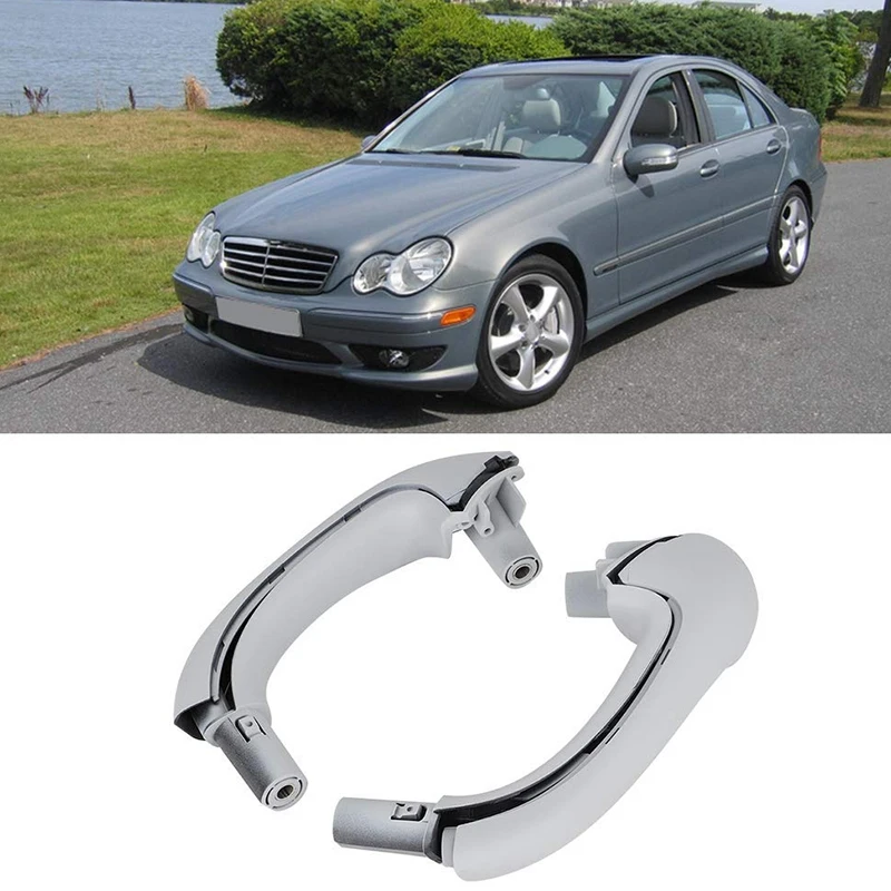 

for Mercedes Benz W203 C-Class C230 C240 C280 C350 C320 03-07 Front Left and Right Interior Door Pull Handles Gray