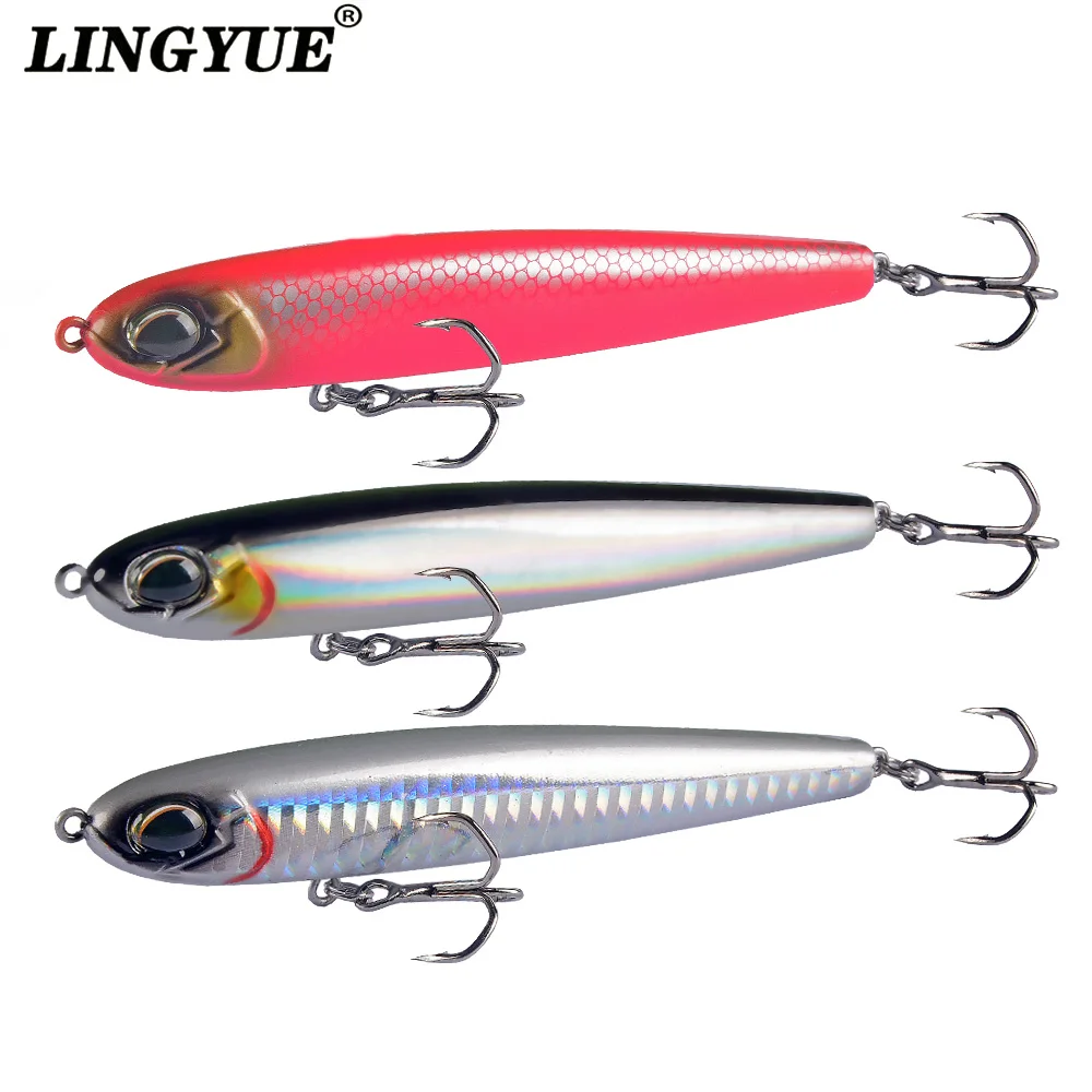 

LINGYUE 110MM 16G Sinking Pencil Fishing Lure Lipless Minnow Freshwater Creek Wobbler Artificial Hard Plastic Trout Bait Tackle