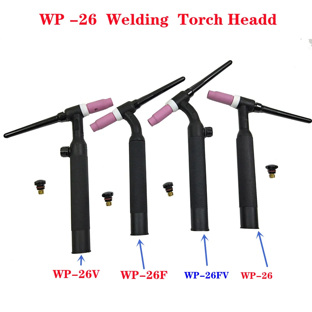 WP26-FV TIG Torch GTAW Gas Tungsten Arc Welding Torch WP26 Argon Air Cooled WP-26 Flexible Neck Gas Valve TIG Welding Torch