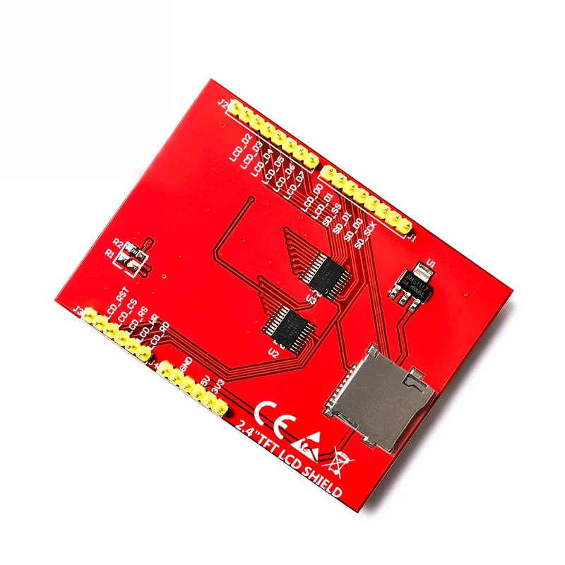 Módulo LCD TFT 2,4 pulgadas TFT pantalla LCD para placa Arduino For UNO R3 y soporte mega 2560 con lápiz táctil, For UNO R3