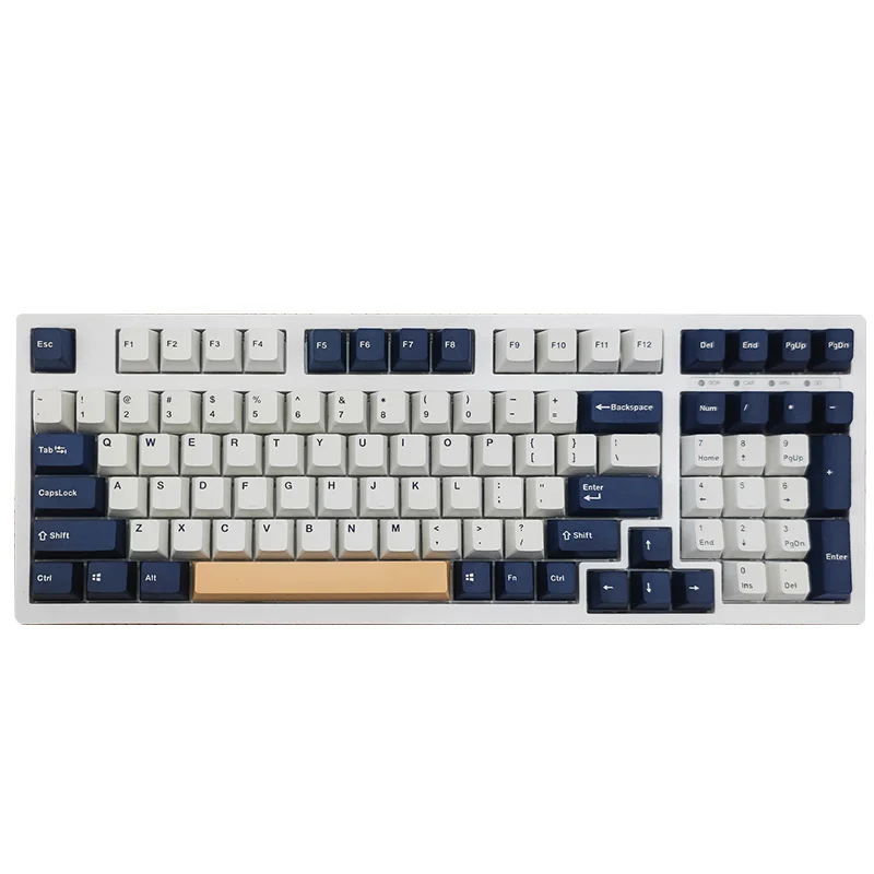 

126 Keys/set Rudy Keycap PBT Double Shot Keycaps OEM Profile Key Caps With 1.75u 2u Shift For 64 68 84 980 Keyboard