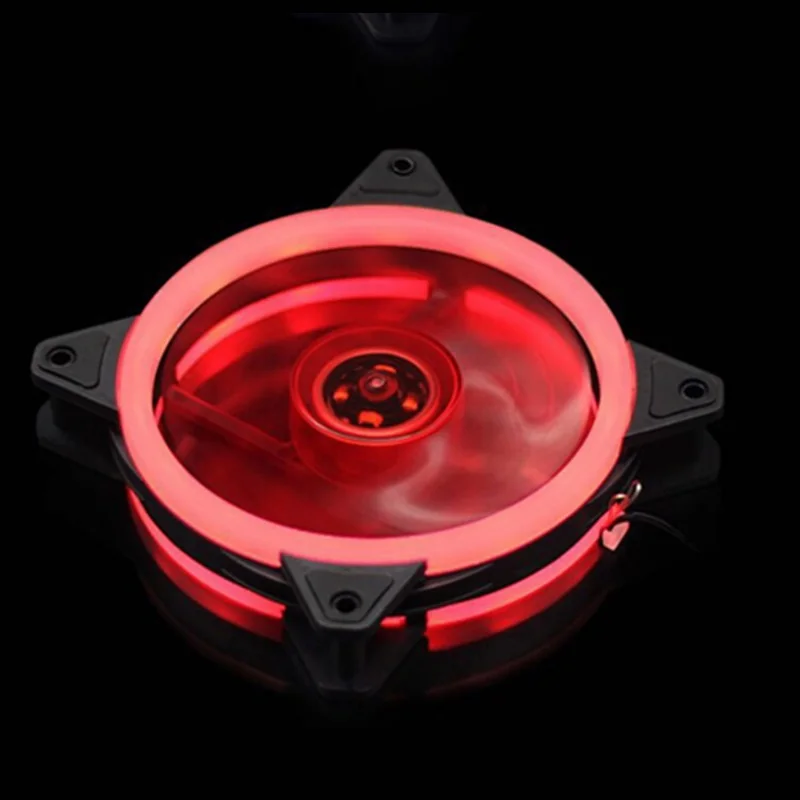 Colorful Flash LED Case Fan 120mm Silent Sleeve Bearing 4pin 3pin Desktop PC Computer Cooling CPU Radiators