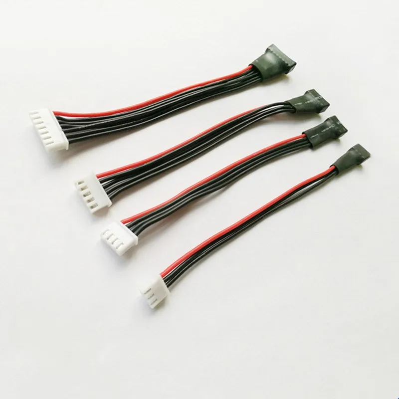 Lipo Battery Balance Charging Cables 2S-6S Lithium Battery Silicone Cable Male Female Plugs 5PCS RC Connector Plugs Wire 10-20cm