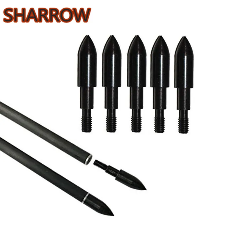 

24Pcs 100Grain 125 Grain Archery Arrow Field Points Screw on Bullet Arrow Tips Arrowhead For Arrow Practice Shooting Accessories