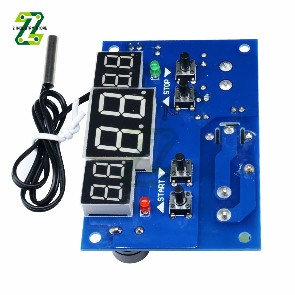 W1401 24V Temperature Controller Detect With Sensor Three Window Synchronous LED Display Intelligent Digital Thermostat Module