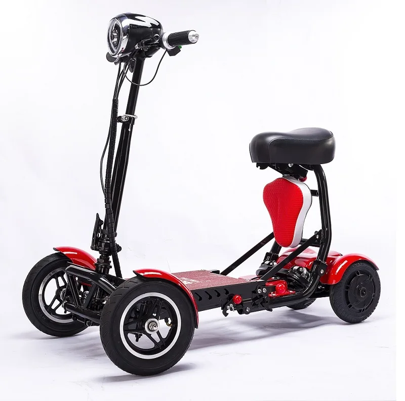 CE Certified Factory Direct Shipping Electric Folding 4wheel Vehicle Scooter Stable Suitable for Kids, Adults and the Elderly