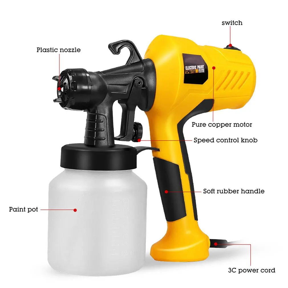 220V 400W Spray Gun Craft Chocolate Cake Painting Tool Spray Model Gun Airbrush Electric Paint Sprayer Painting Sprayers Guns