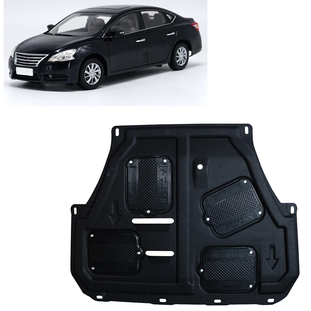 For Nissan Sentra Sylphy 2009-2018 Under Engine Guard Board Splash Shield Mud Fender Plate Car Mudflap Molding Panel Mudguard