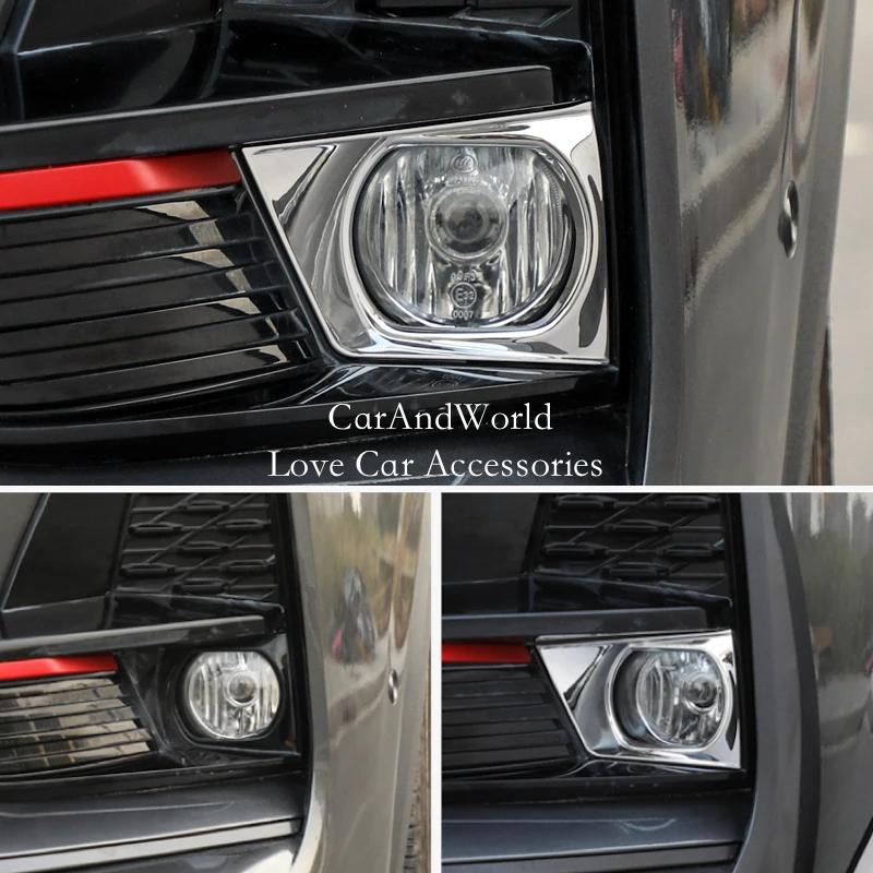 

ABS Chrome Front Fog Light Frame Cover Head Foglight Lamp Trims Sticker For Changan CS75plus CS75 Plus 2020-2022 Car Accessories