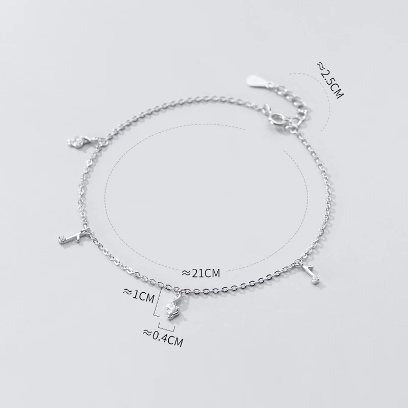 925 Silver Women's Anklet Leg Chain Musical Note Foot Bracelets Fashion Trend Rose Gold Platinum Color 21 CM Adjustable