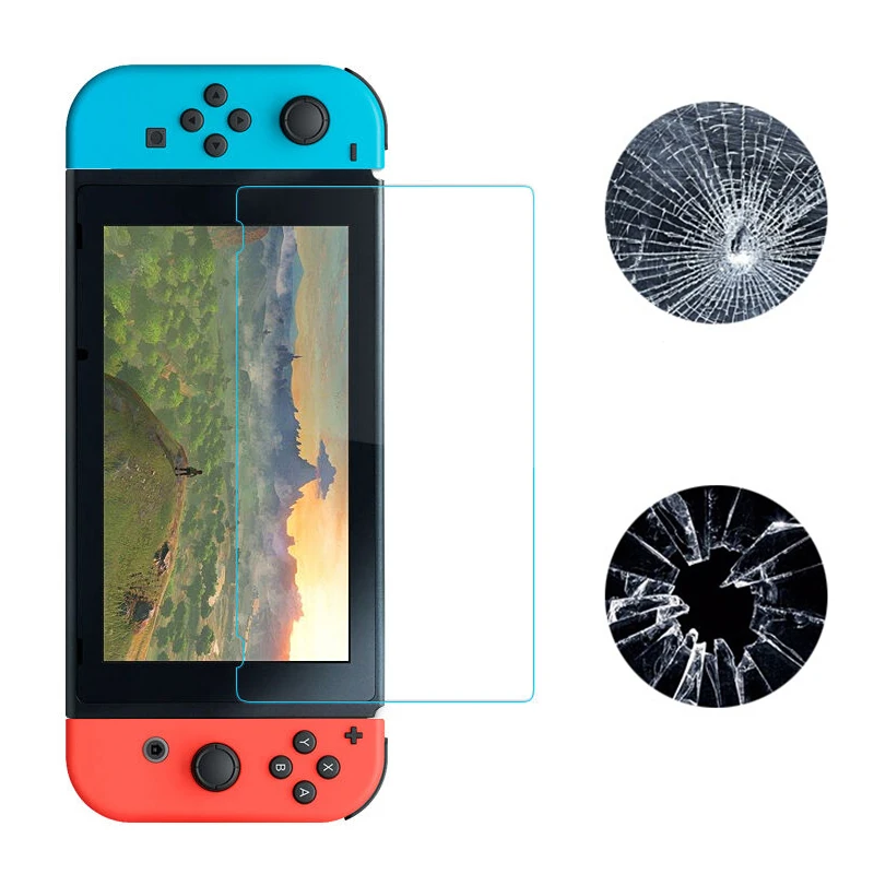 9H Hardness Premium Tempered Glass For Switch NS 2107 HD Clear Screen Protect For Switch Tempered Glass Games & Accessories