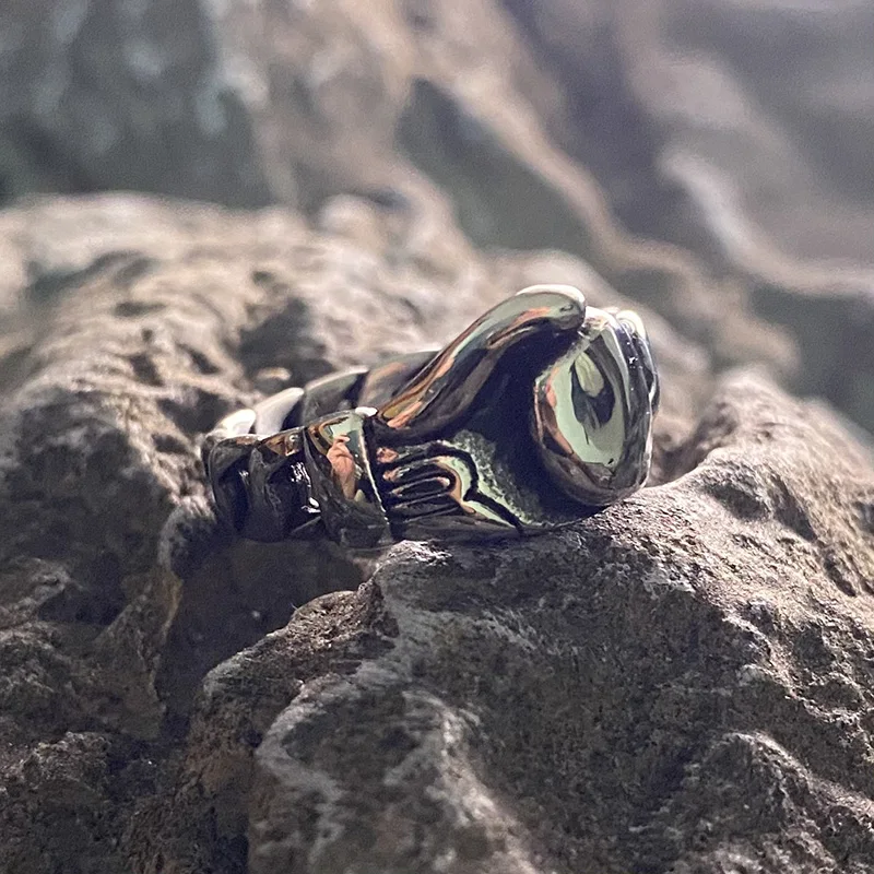 2021 New Boxing Glove Retro Ring Stainless Steel For Men Gift Metal Vintage Fashion Women Party Jewelry Unisex Wholesale Hip Hop