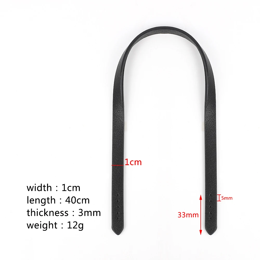 1Pair 40cm PU Leather Shoulder Bag Strap Women Bag Handles DIY Replacement Handle for Handbag Belt Bag Accessories Coffee Black