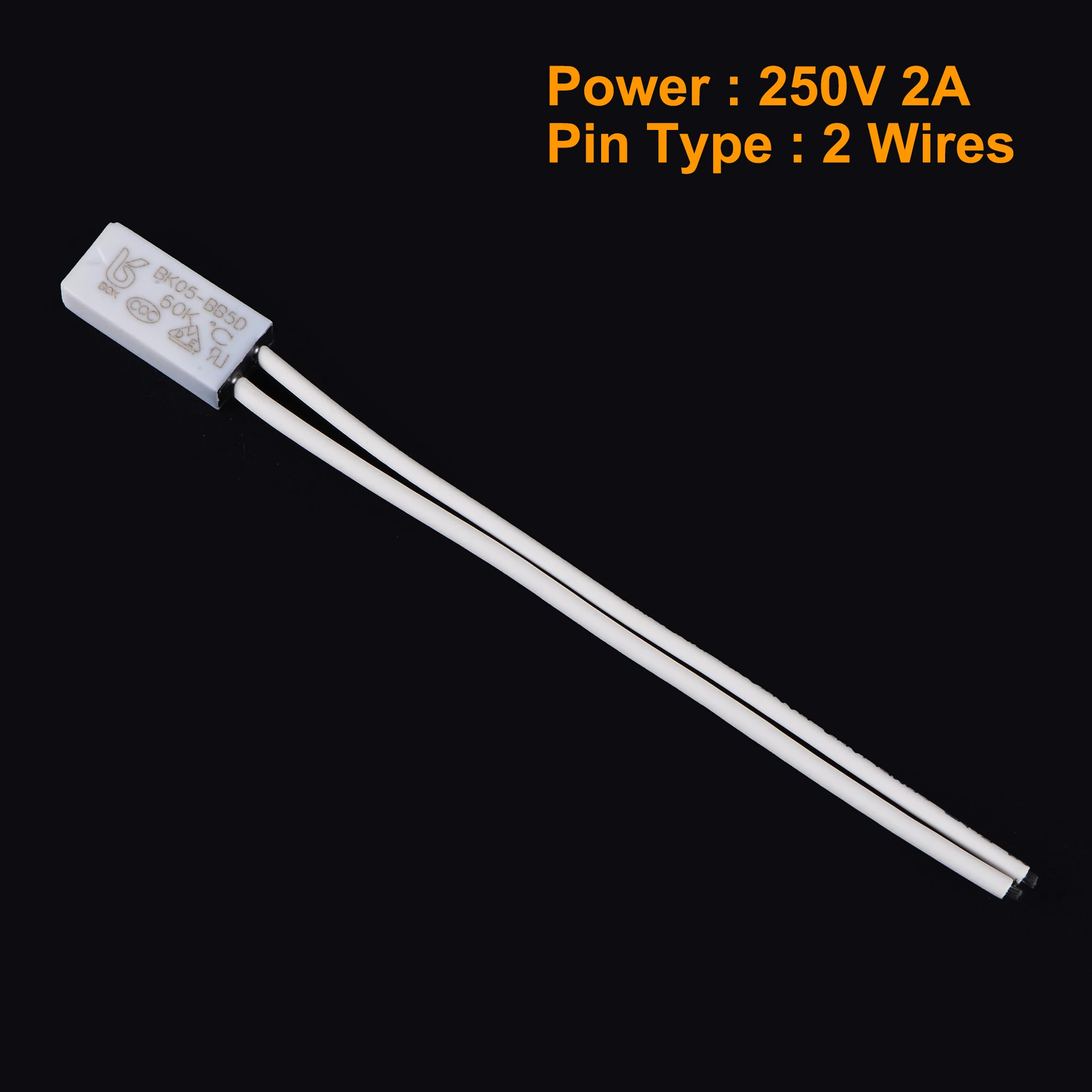 10pcs KSD9700 250V 5A Thermostat Normally Open 40-100°C N.O Temperature Control Switch Assortment Kit Thermal Protector