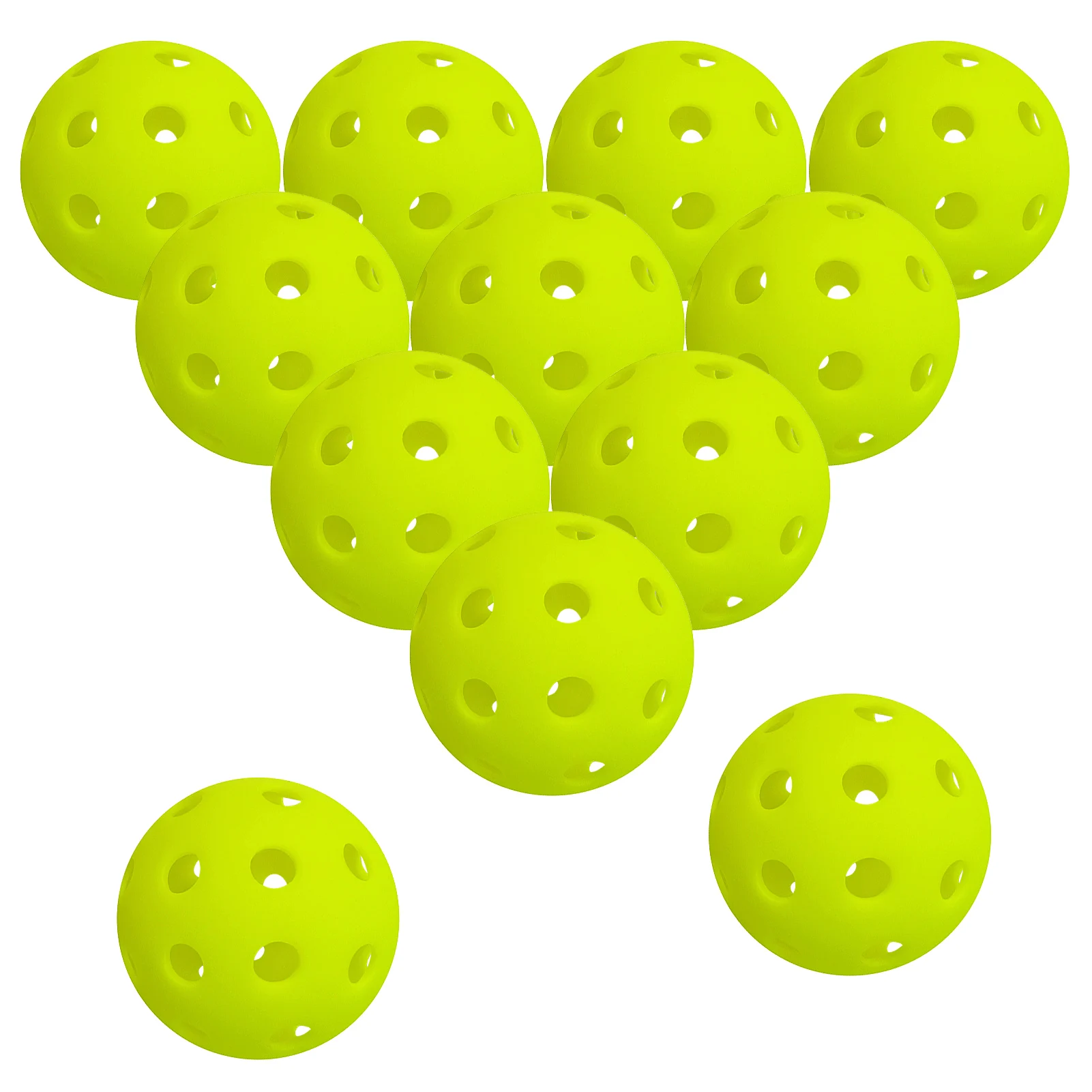 6/12 stücke Pack Durable Outdoor Pickleball Bälle 40 Löcher Ausbildung Pickleball Zubehör 74mm Standard Gurke Ball Bälle