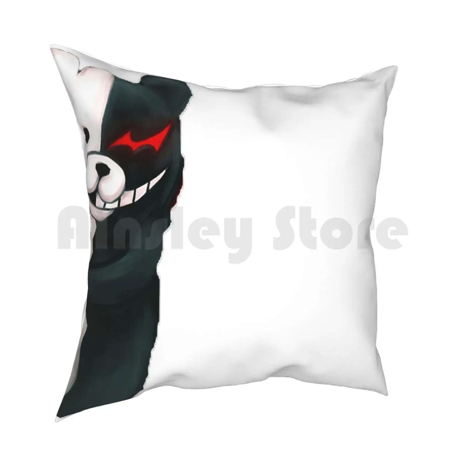 Monokuma Pillow Case Printed Home Soft Throw Pillow Anime Monokuma Danganrompa