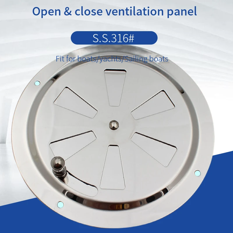 Stainless Steel Ventilation Plate Vent Outlet Air Marine Hardware Yacht Accessories