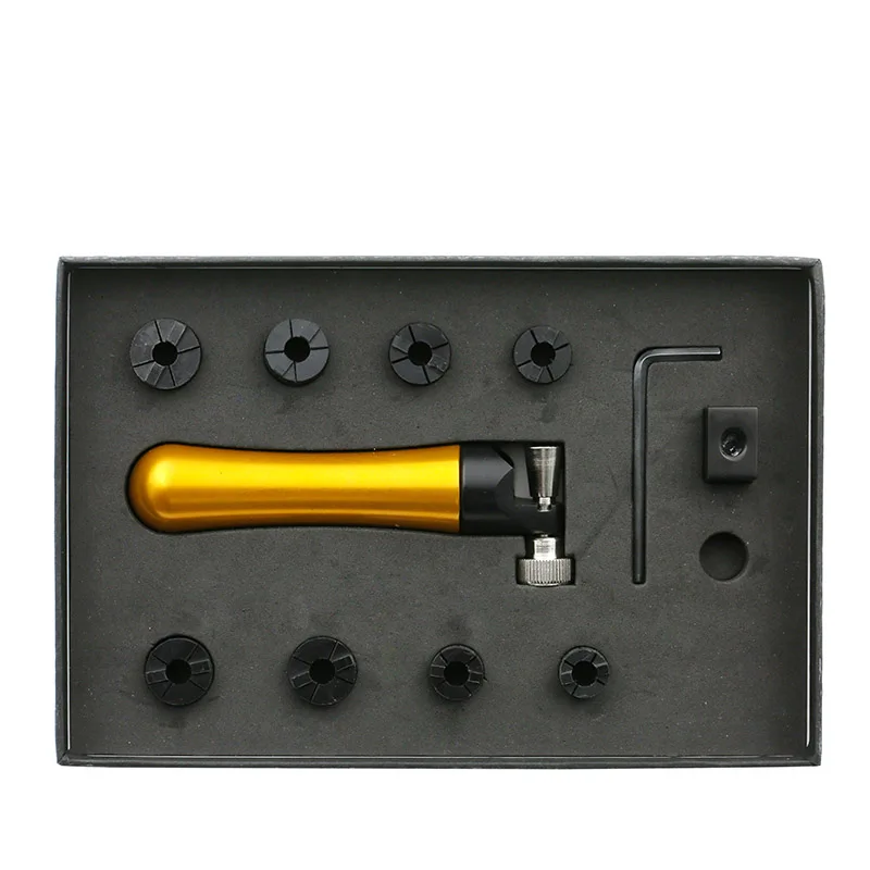 Aluminum Handle Micro-Set Ring, Metal Handle, Ring Fixture, Gold Tool, Ring Holder, Stabilizer