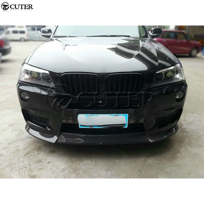 F25 X3 M-TECH Carbon Fiber Front Bumper Lip Spoiler Rear Diffuser for Bmw F25 X3 M-tech Bumper 13-16 - Image 5
