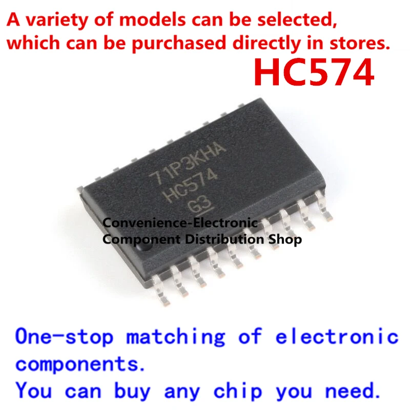 

10PCS/PACK HC574 SN74HC574DW SOP 74HC574DW SMD SN74HC574DWR SOIC-20 tri-state output octal edge class d flip-flop