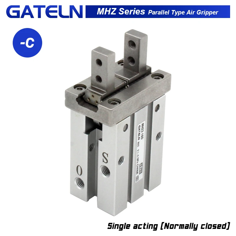 

MHZ2-16C Single acting Normally closed Air Pneumatic parallel Gripper pneumatic clamp MHZ2-10C 16C 20C 25C 32C MHZ2-40C