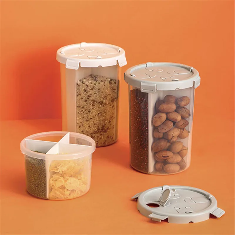 

Kitchen Quartile Sealed Fresh-Keeping Barrel Multi-Purpose Storage Tank For Dried Fruits And Snacks Food Storage Containers 3.6L