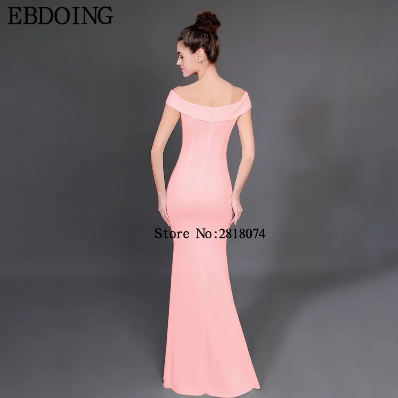 EBDOING Customized Bridesmaid Dresses Mermaid With Split  Floor-Length Prom Wedding Party Gown
