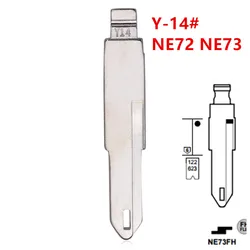 10 szt. Y-14 NE36 NE72 NE73 metalowa nieobrobiona pusta klucz chowany w obudowie pilota dla Renault Peugeot Citroen dla keydiy KD xhorse VVDI JMD