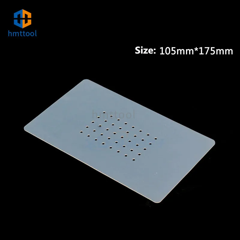 105MM*175MM 7 Inch Heat Insulation Silicone Rubber Pad Mat With Holes For LCD Separator Machine Repair Tools