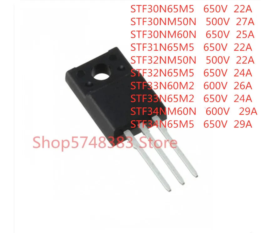 

10PCS/LOT STF30N65M5 STF30NM50N STF30NM60N STF31N65M5 STF32NM50N STF32N65M5 STF33N60M2 STF33N65M2 STF34NM60N STF34N65M5 TO-220F