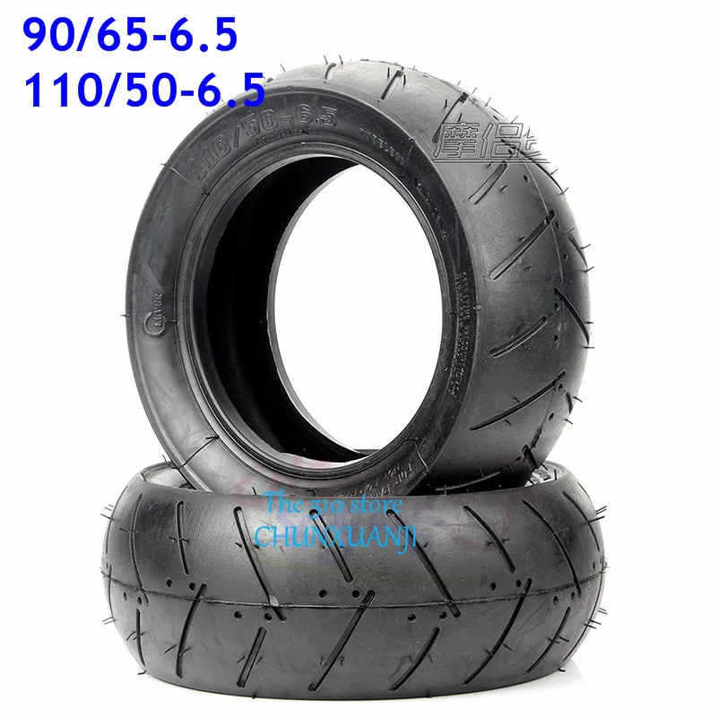 11 Inch Mini Bike Tires 110/50/6.5 or 90/65/6.5 Front Rear Tire Tubeless Tyres for 47cc 49cc  Dirt  Scooter  Moto