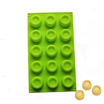 Silikon Mini Donutform Choklad 15 Hål Munk Bakplåt Muffinsformar Choklad Gelé Pudding Mudd 6 best sales Pudding tray - №6