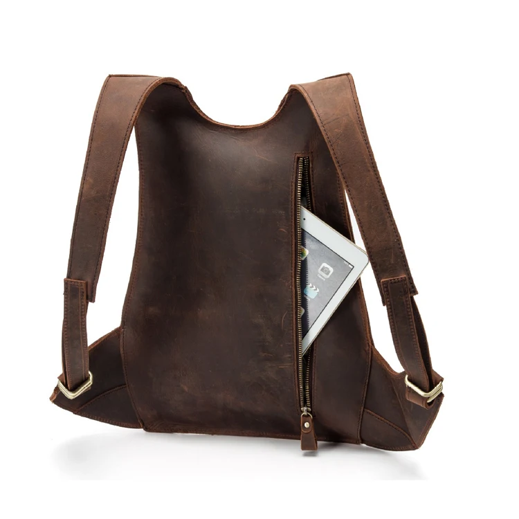 Women Backpack Leather Shoulder Anti-theft Back Zipper Ipad Phone Pocket Pouch Business Bag Travel Backpack Male Female