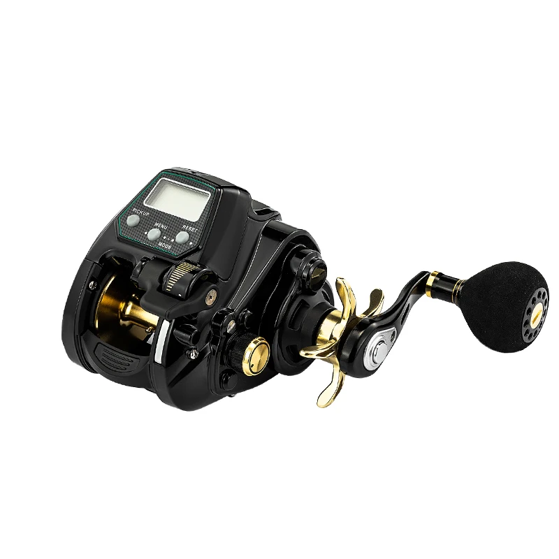 TAKEDO-ECOODA EZH Electric Fishing Reel, Saltwater, 12V DC, 15-22kg Drag Power Sea 5000 or 3000