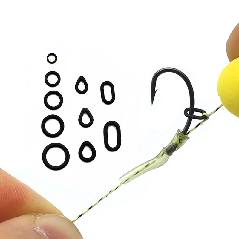 

50PCS Carp Fishing Boilie Bait Rings for Hair Rigs Pop Ups Boilies Hookbait Hair Rig Ring Method Feeder Carp Fishing Accessories