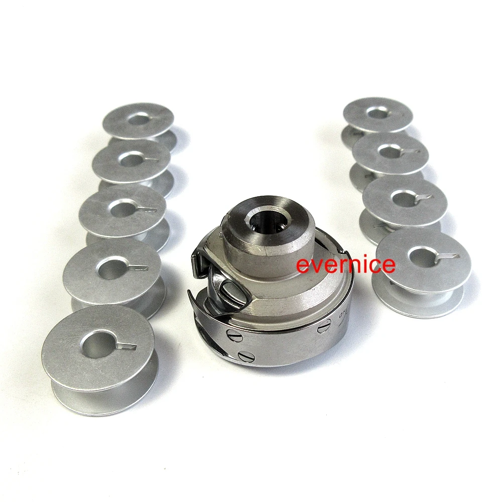 Rotary Hook +Bobbin Case+10 Bobbin For Singer 20U Zig Zag Sewing #541674 410019